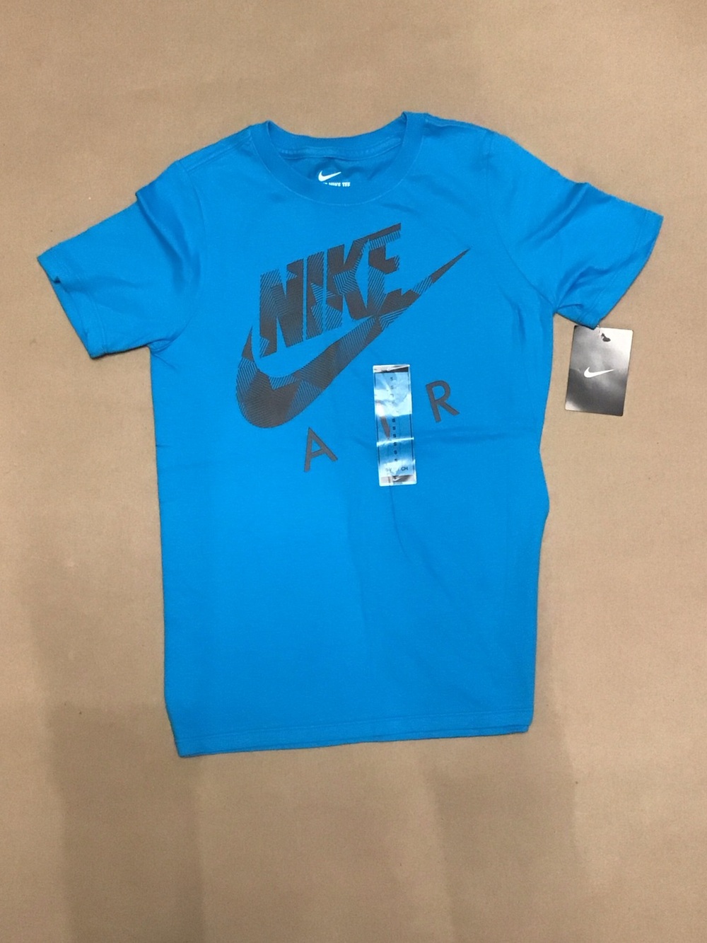 Nike Boy’s Bright Blue Short-Sleeve AIR Swoosh T shirt